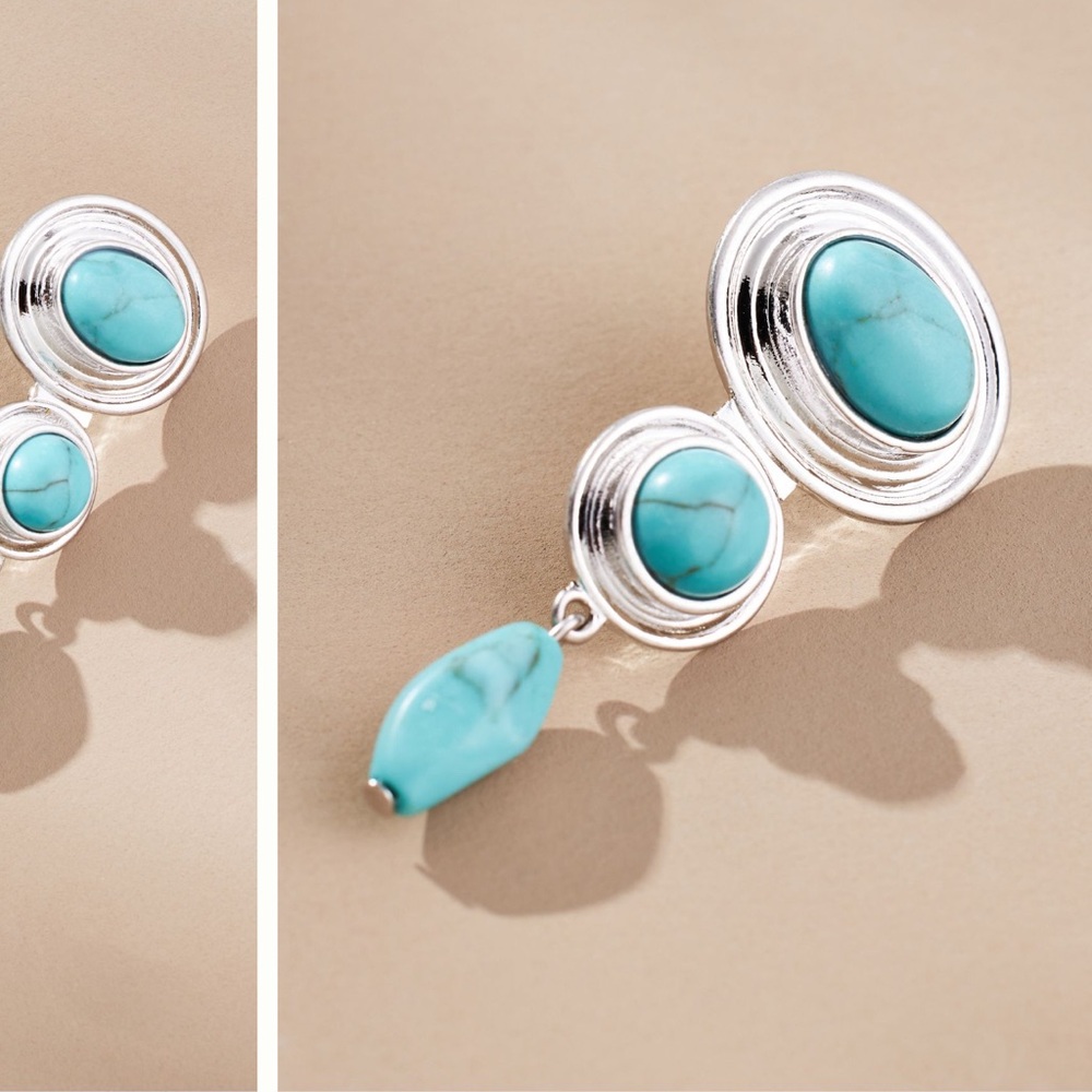 Western Stone Drop Earrings